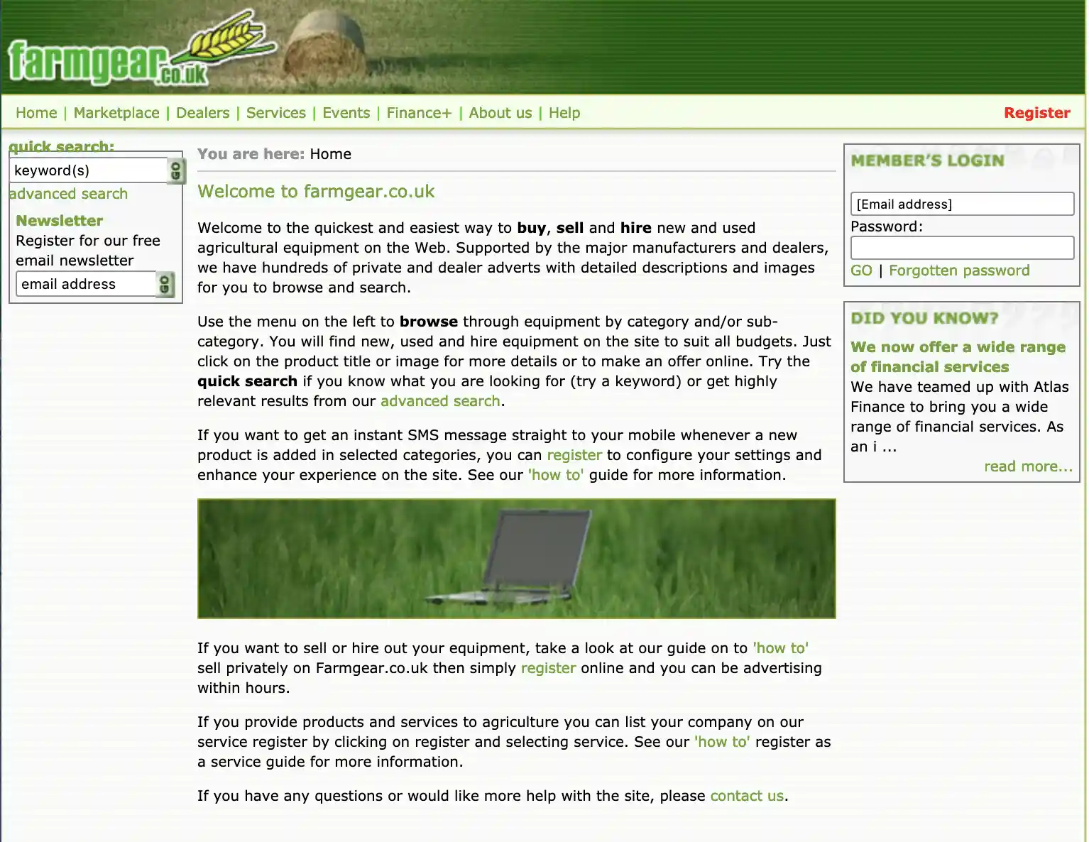 about farmgear website 2012