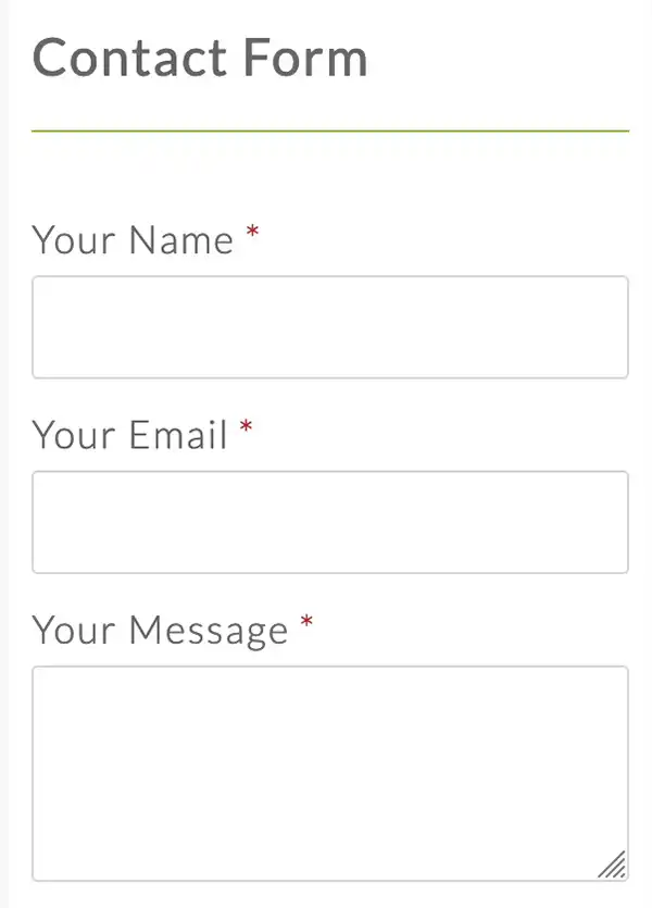 listing contact form